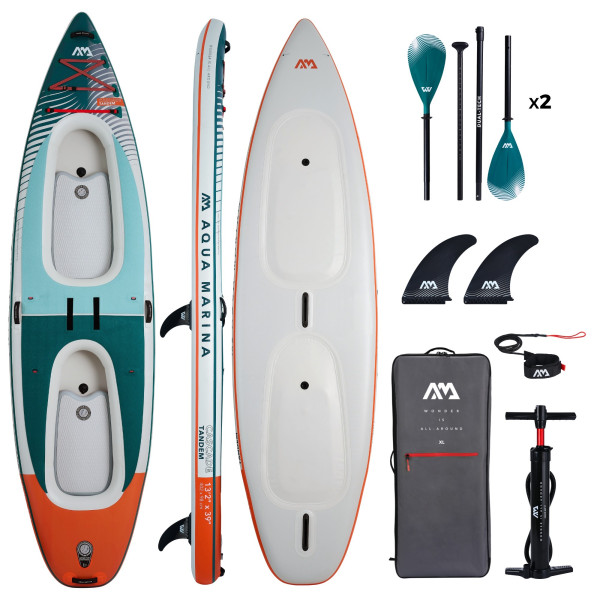 Aquamarina CASCADE Hybrid Inflatable Stand Up Paddleboard to Kayak 2 Person