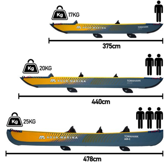 Aquamarina Tomahawk Air-K 375 Kayak (1 Person)
